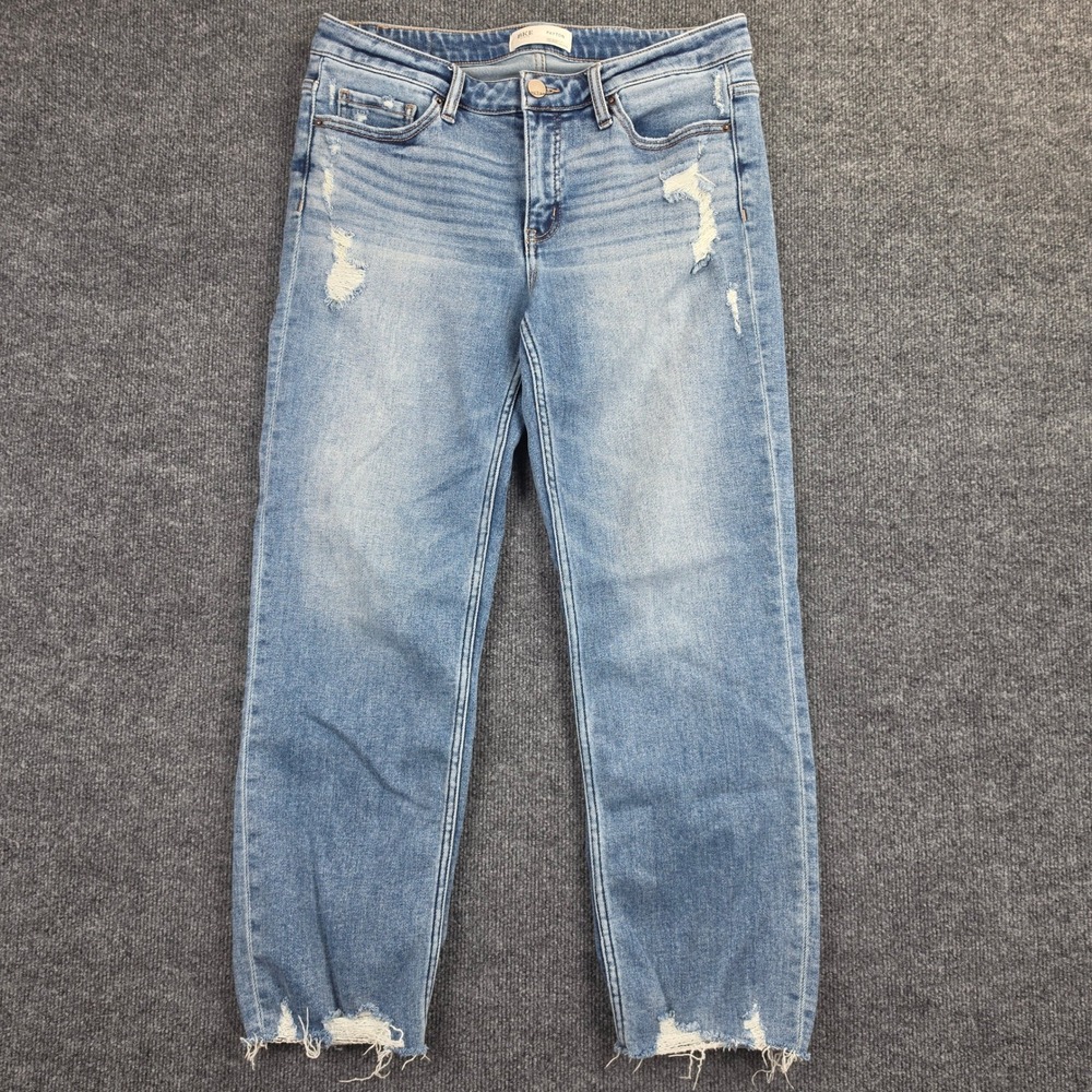 Buckle BKE Payton Cropped Straight Jeans Women's 29 Universal Fit Mid-Rise Blue